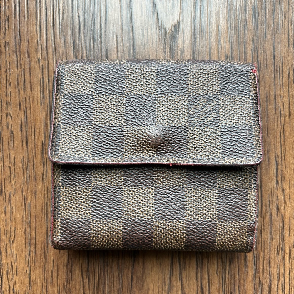 Louis Vuitton Damier Ebene Elise Wallet